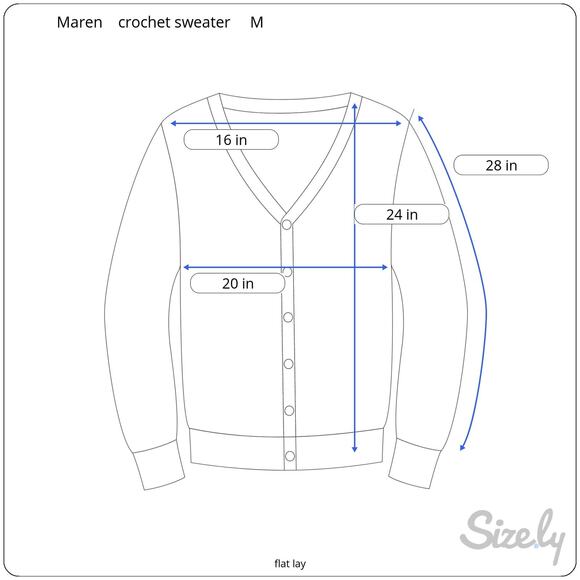 Vintage 80's Maren Gold Metallic Crochet V Neck Cardigan with Faux Two Piece - Picture 8 of 8